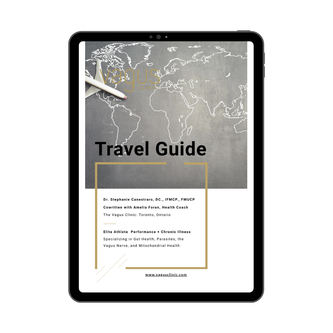 A digital travel guide displayed on a tablet device.