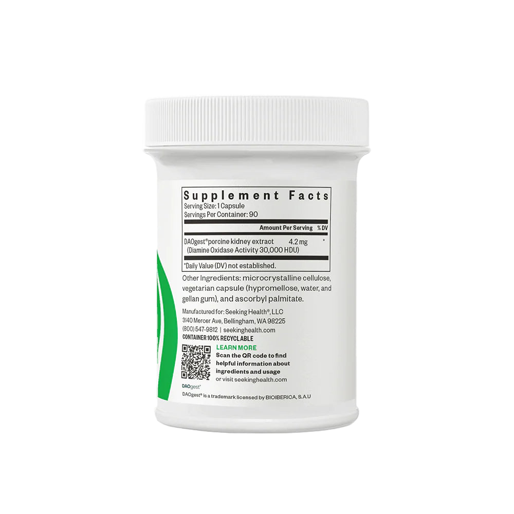 Supplement container with label on a white background