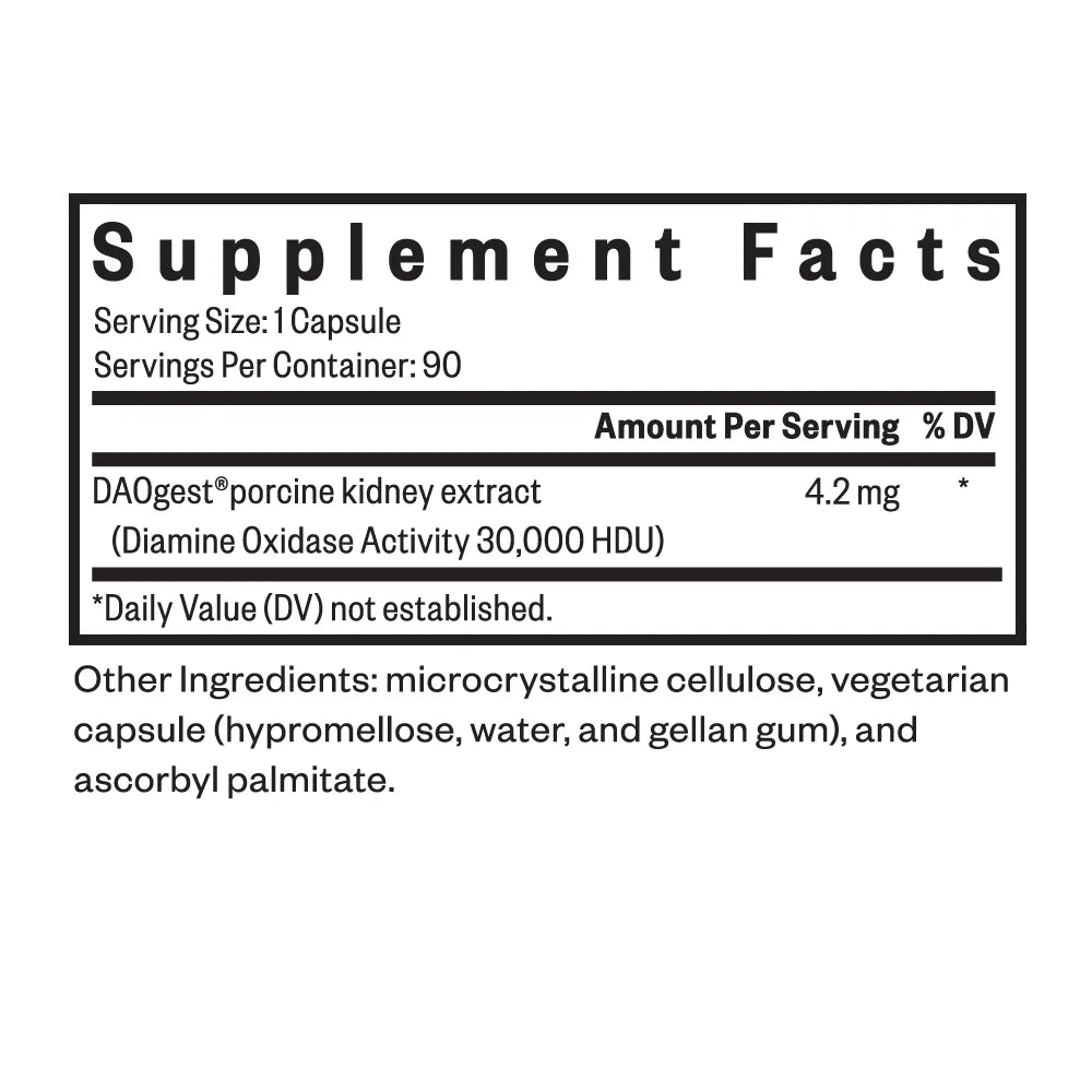 DAO Enzyme (formerly Histamine Digest™)