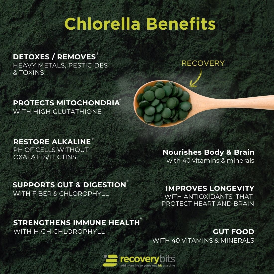 RECOVERYbits® Chlorella | Small Bag
