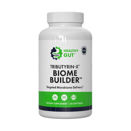 Bottle of Tribuyruin-X Biome Builder on white background. 