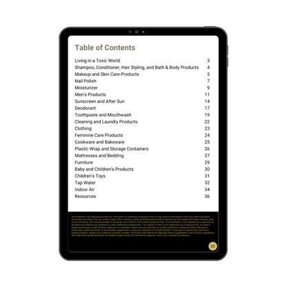 Removing & Reducing Toxins in Your Home (FREE Digital Download)