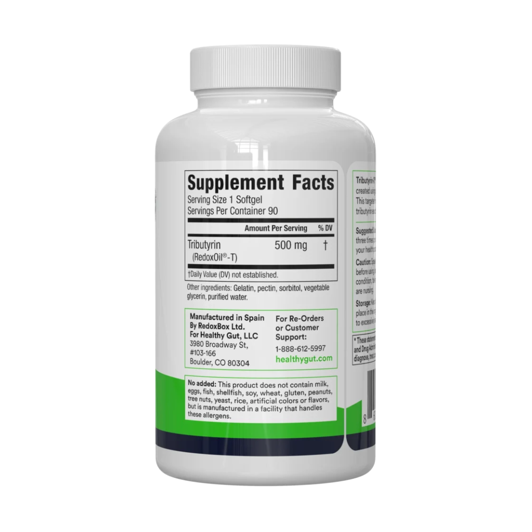 Supplement bottle with label on a white background