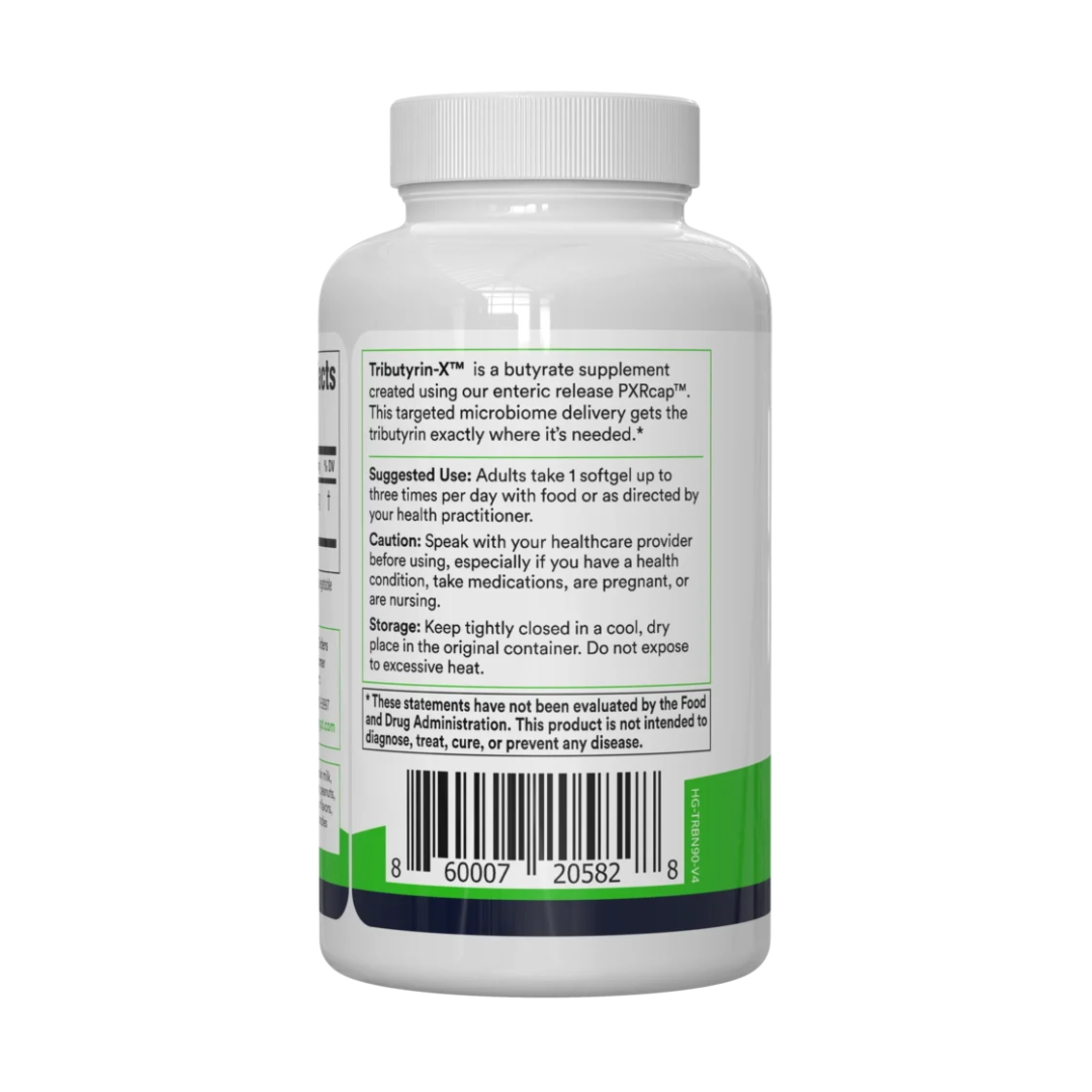 Supplement bottle with label on a white background