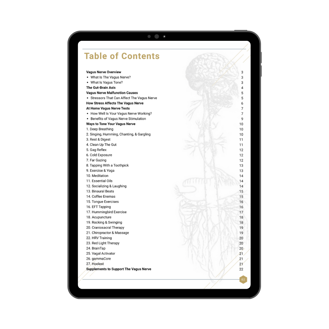 Ways to Tone your Vagus Nerve Guide (FREE Digital Download)