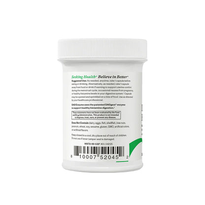 Supplement container with label on a white background