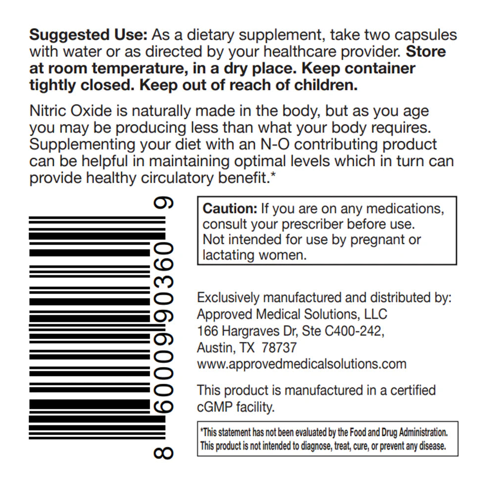 Nitric Oxide (N-O) (60 Capsules)