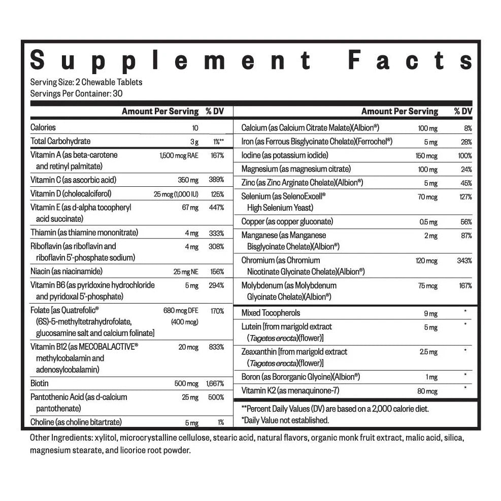 Optimal Multivitamin Chewable