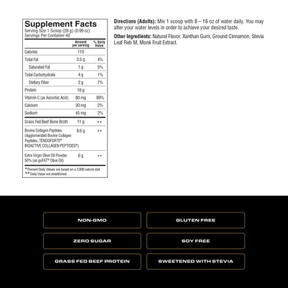 Spoken Grass Fed Beef Protein 38oz