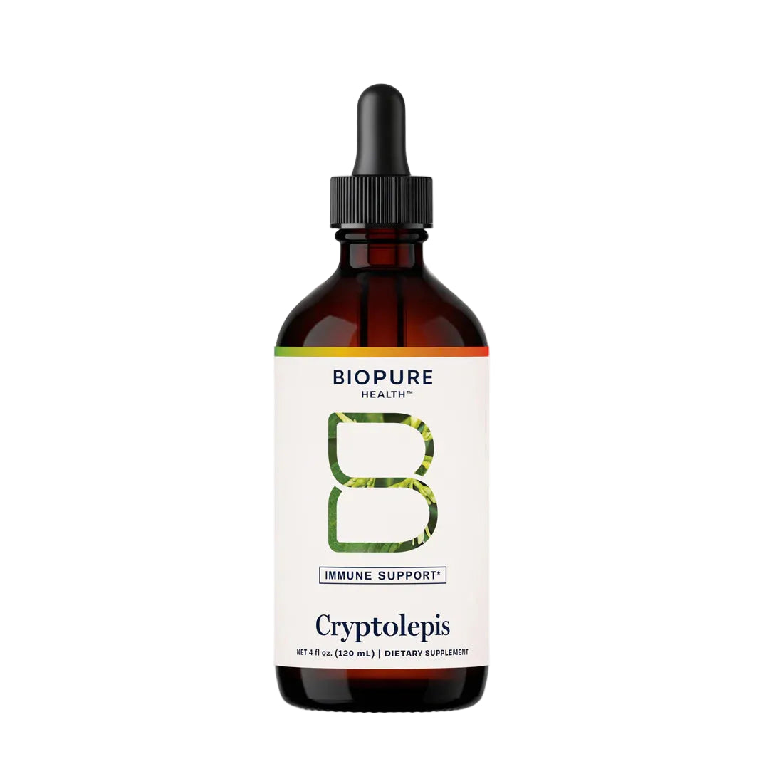 Biopure Health Cryptolepis dietary supplement bottle on a white background