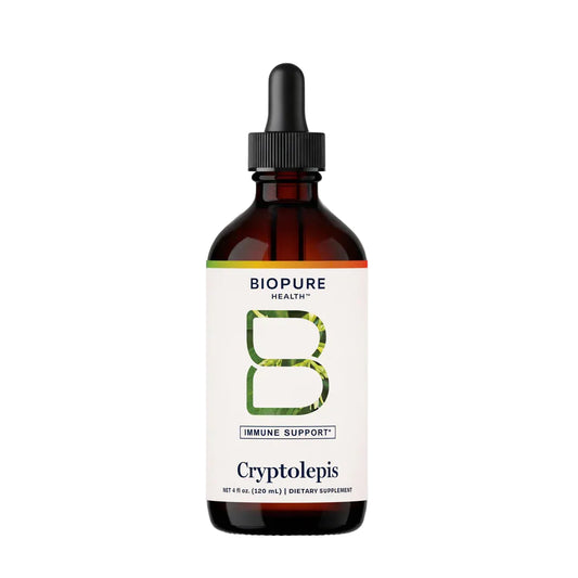 Biopure Health Cryptolepis dietary supplement bottle on a white background