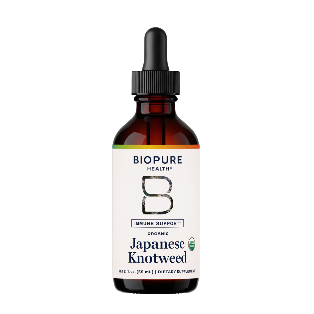 Biopure Health Japanese Knotweed dietary supplement bottle on a white background