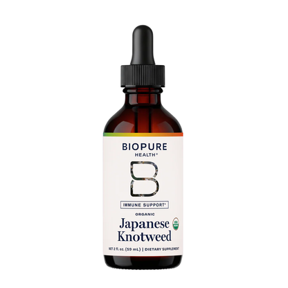 Biopure Health Japanese Knotweed dietary supplement bottle on a white background