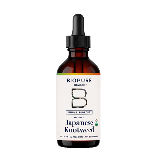 Biopure Health Japanese Knotweed dietary supplement bottle on a white background