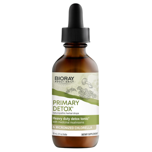 Bioray Adult Daily Primary Detox supplement bottle on a white background