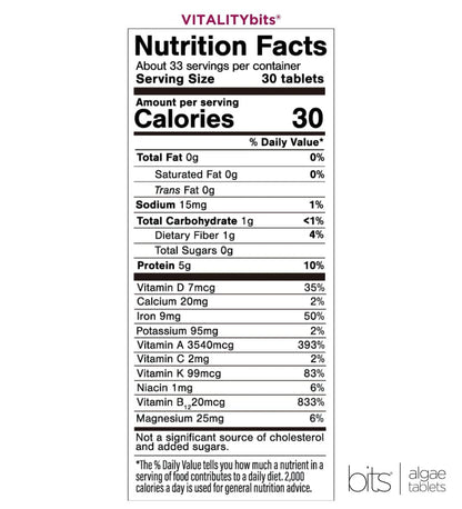 VITALITYbits® Spirulina/Chlorella | Large Bag